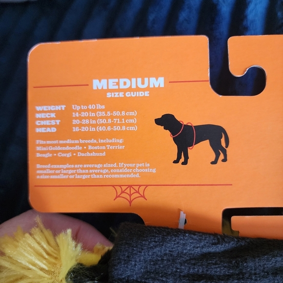 Hyde & Eek! Boutique Pet Bee Costume Vest W/ Rwflective Wings Headpiece Medium - Picture 7 of 7